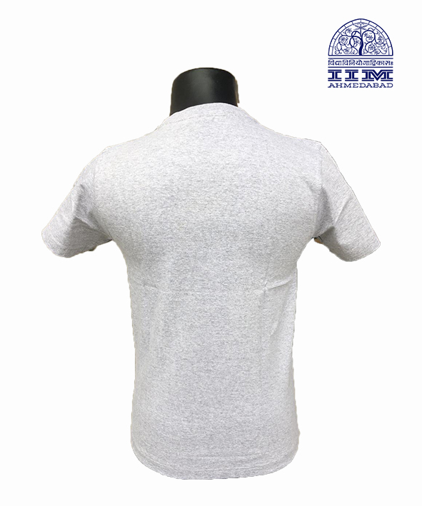 Round Neck logo Grey